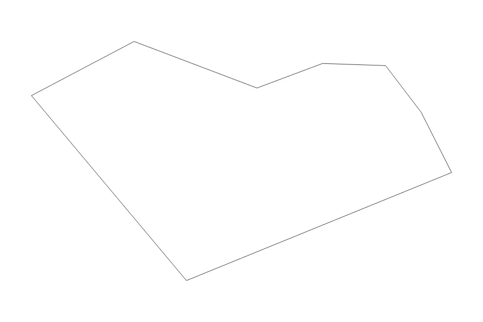 Outline map of Mingachevir Municipality, Azerbaijan with subdivision borders.