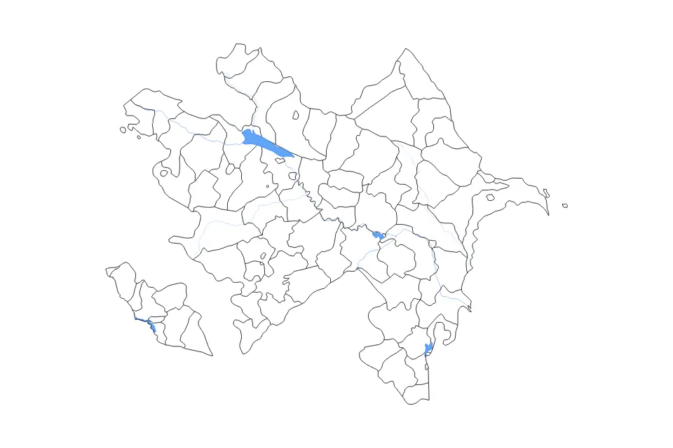 Azerbaijan outline map preview