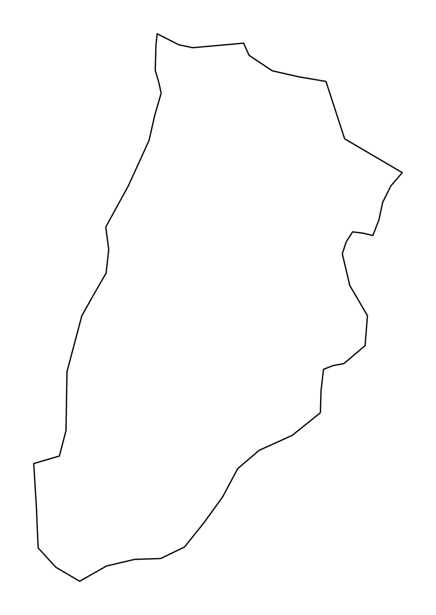 Mapa de contorno de Qabala, Azerbaijan.