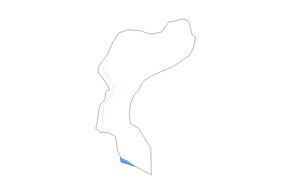 Mapa de Qakh, Azerbaijan de tipo contorno, lagos y ríos para Asia, con contorno, lagos y ríos con elementos de agua como Mingəçevir Su Anbarı.