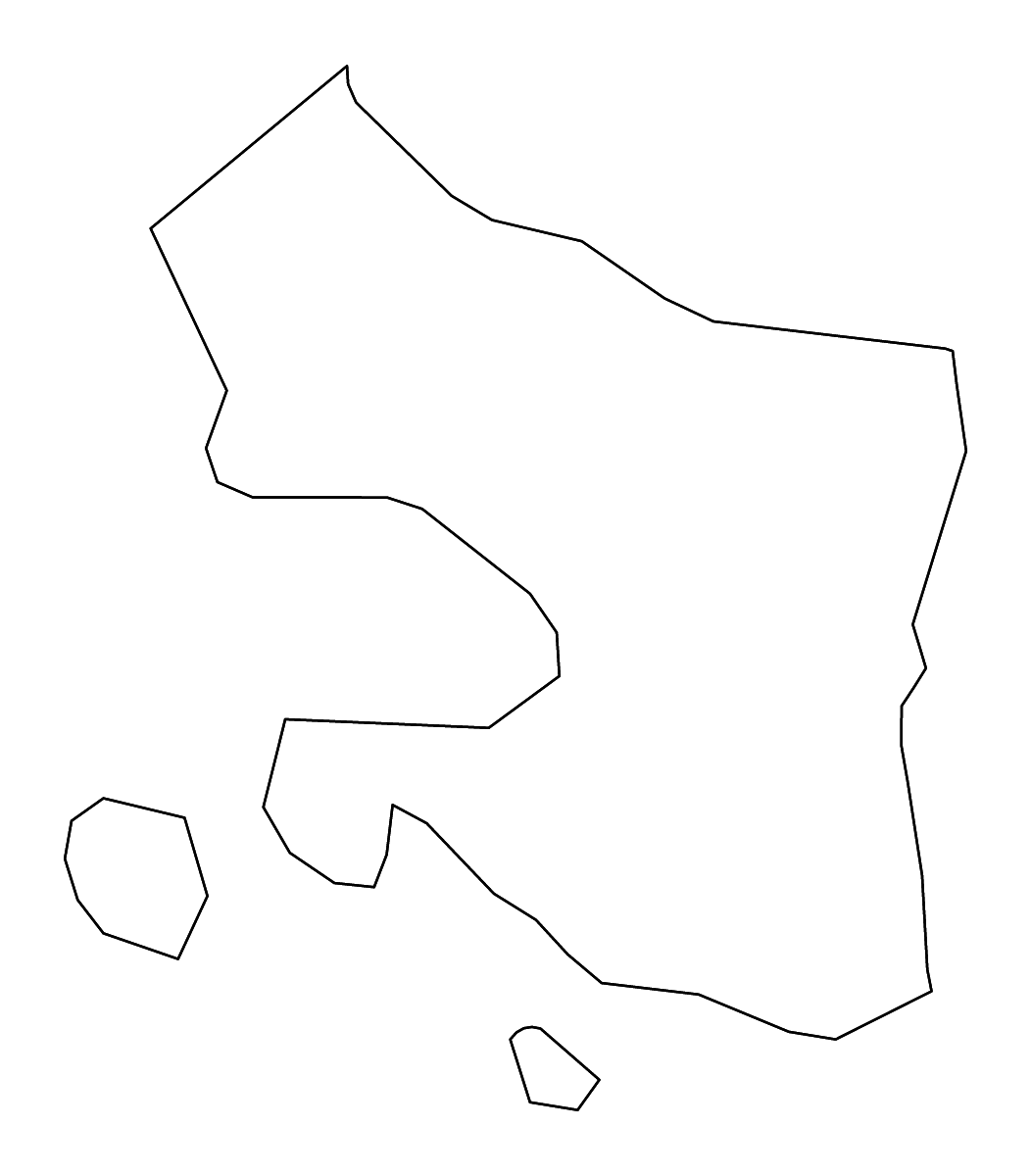 Mapa de contorno de Qazax, Azerbaijan con ríos.