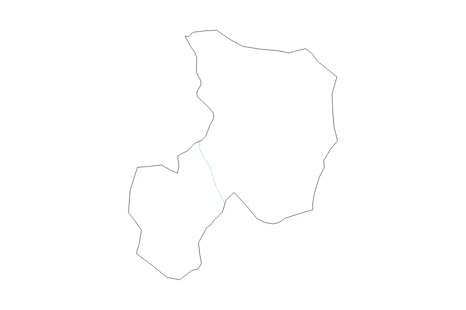 Mapa de Salyan, Azerbaijan de tipo contorno y ríos para Asia, con contorno y ríos con límites limpios.