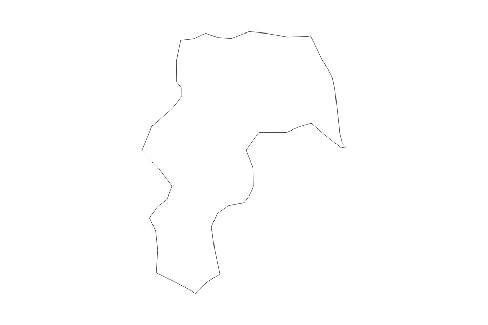 Carte de Shabran, Azerbaijan de type contour pour Asie, montrant contour avec des limites nettes.