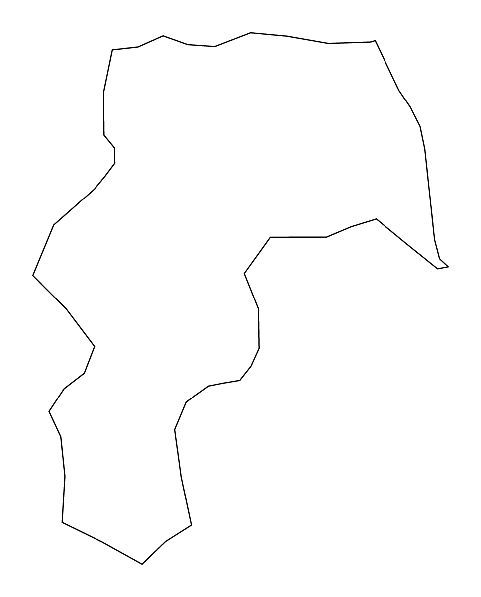 Carte de contour de Shabran, Azerbaijan.