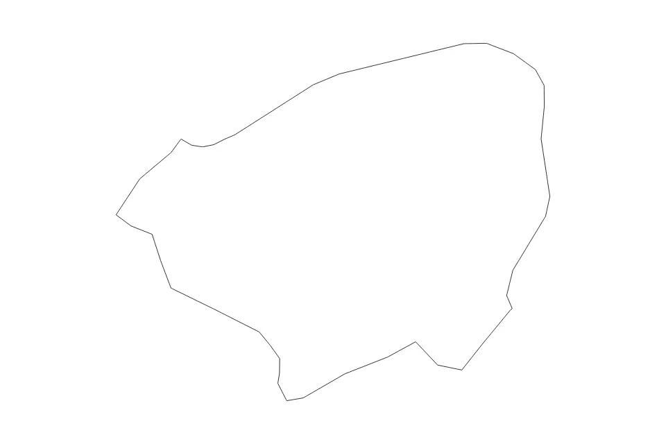 Mapa de Shahbuz, Azerbaijan de tipo contorno para Asia, con contorno con límites limpios.