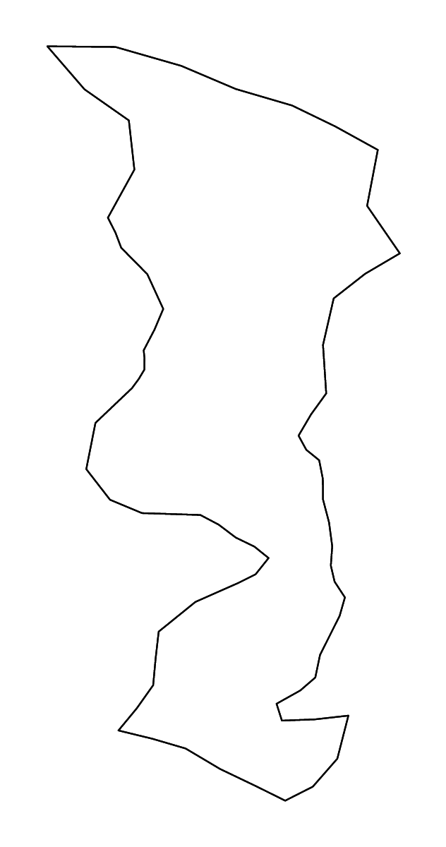 Mapa de contorno de Shamakhi, Azerbaijan con ríos.