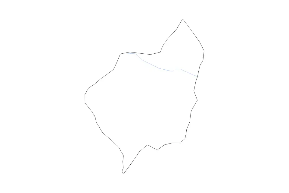 Carte de Shamkir, Azerbaijan de type contour et rivières pour Asie, montrant contour et rivières avec des limites nettes.