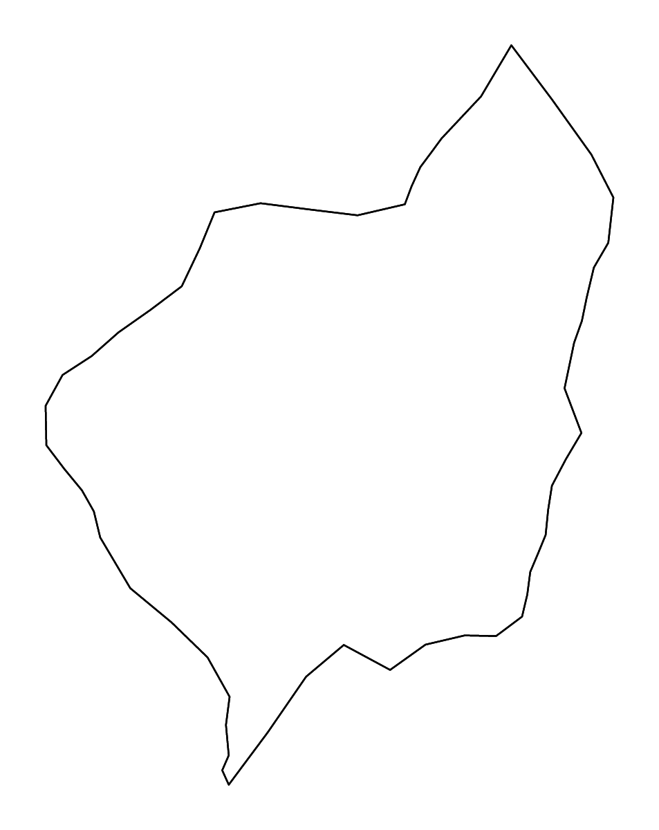 Mapa de contorno de Shamkir, Azerbaijan con ríos.