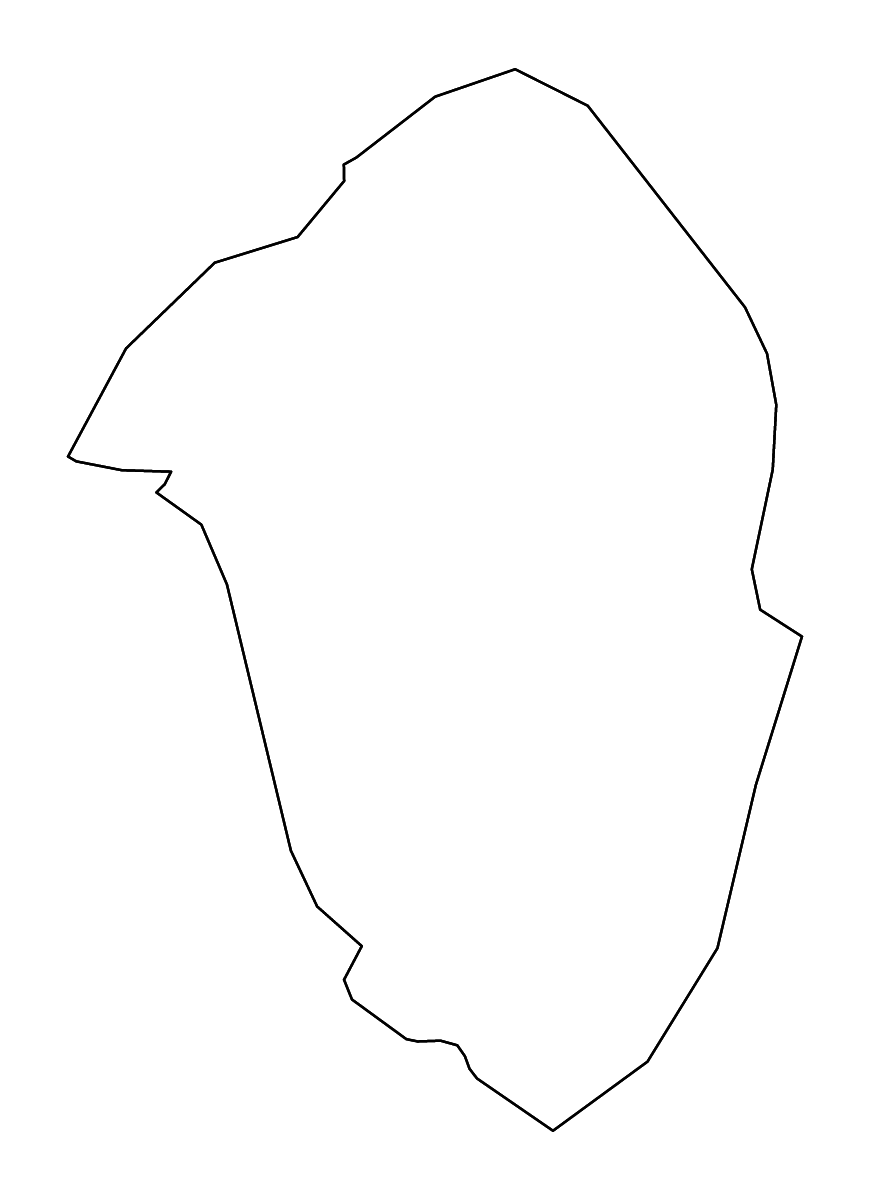 Carte de contour de Sharur, Azerbaijan avec rivières.