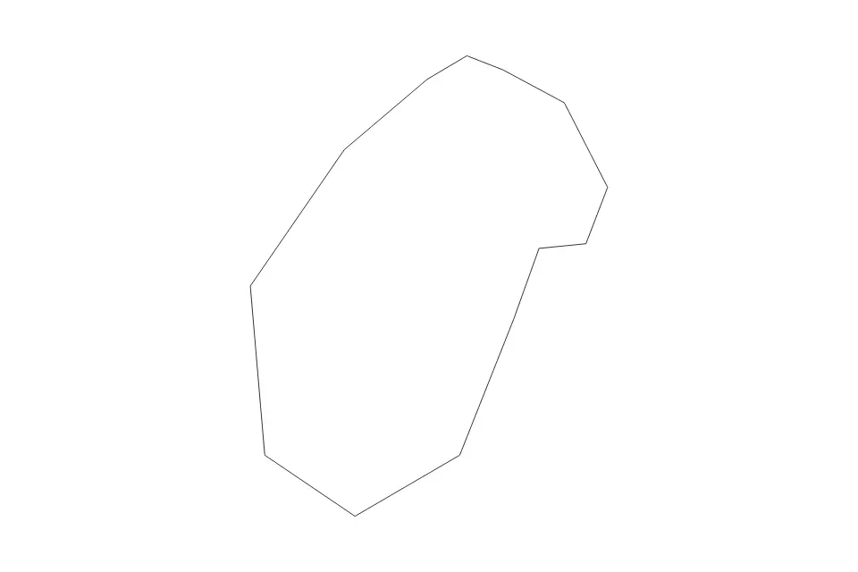 Outline map of Stepanakert District, Azerbaijan with subdivision borders.