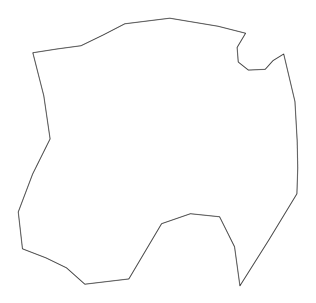 Carte de contour de Susa, Azerbaijan.