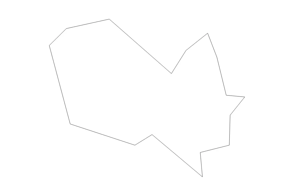 Outline map of Central Governorate, Bahrain with subdivision borders.