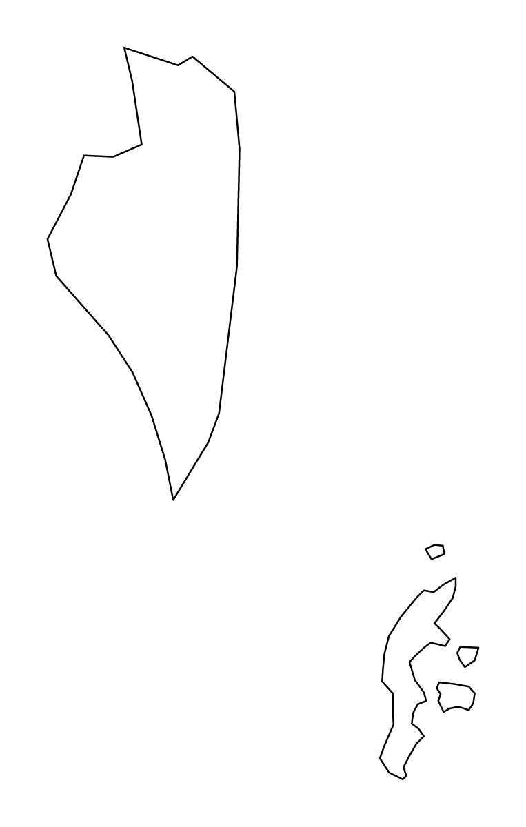 Carte de contour de Southern, Bahrain.