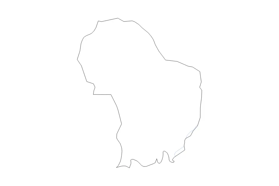 Carte de Dagana, Bhutan de type contour et rivières pour Asie, montrant contour et rivières avec des limites nettes.