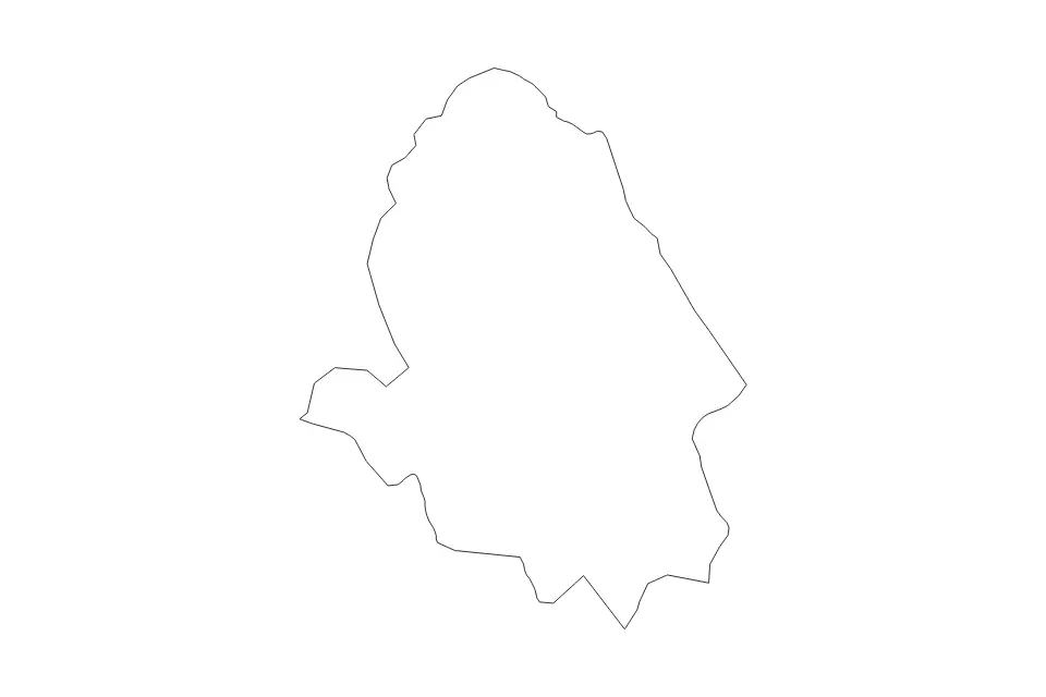 Mapa de Haa, Bhutan de tipo contorno para Asia, con contorno con límites limpios.