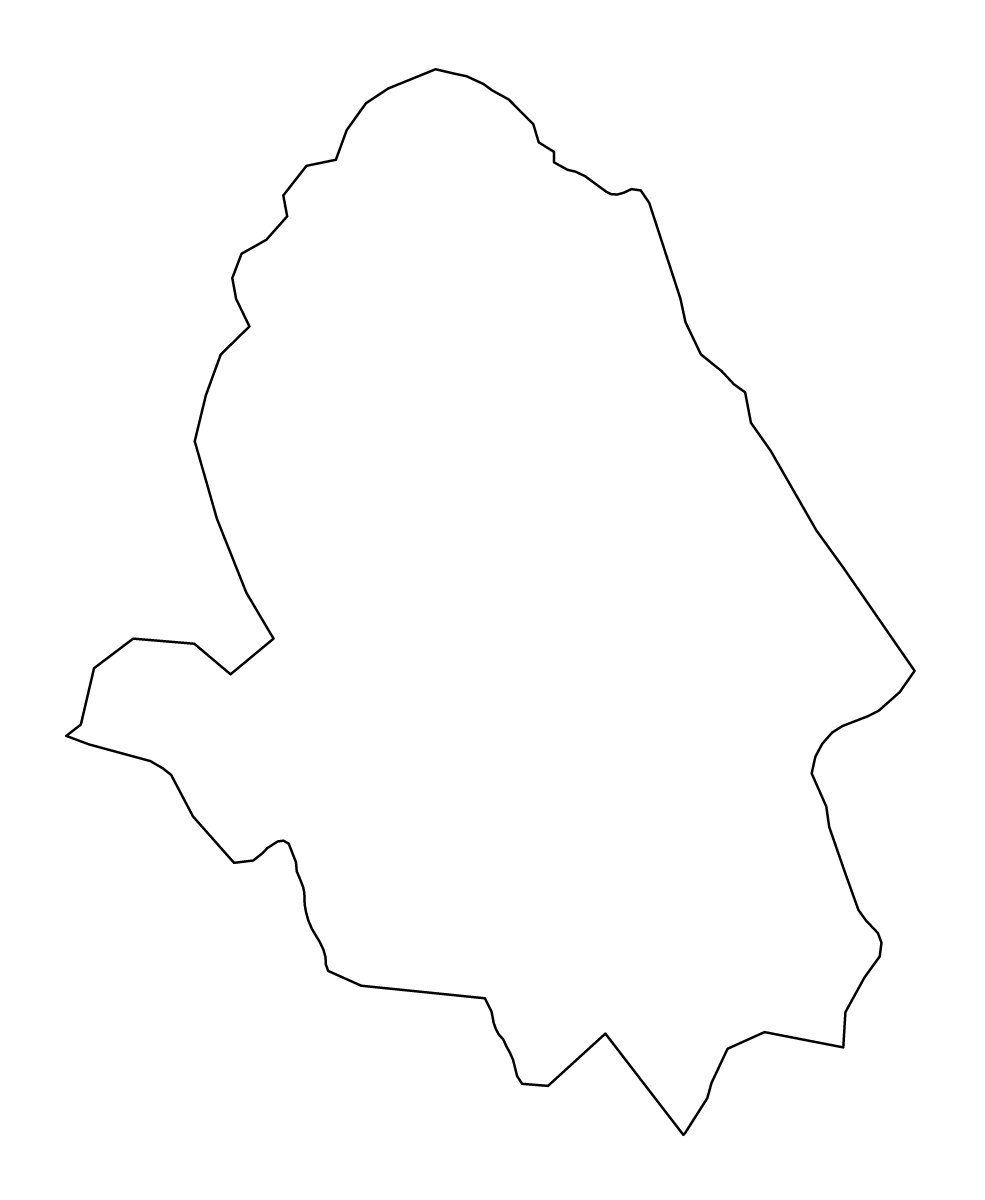 Mapa de contorno de Haa, Bhutan.