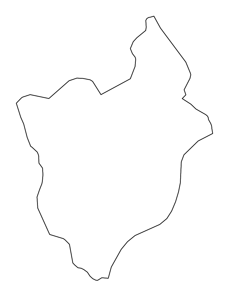 Carte de contour de Mongar, Bhutan avec rivières.