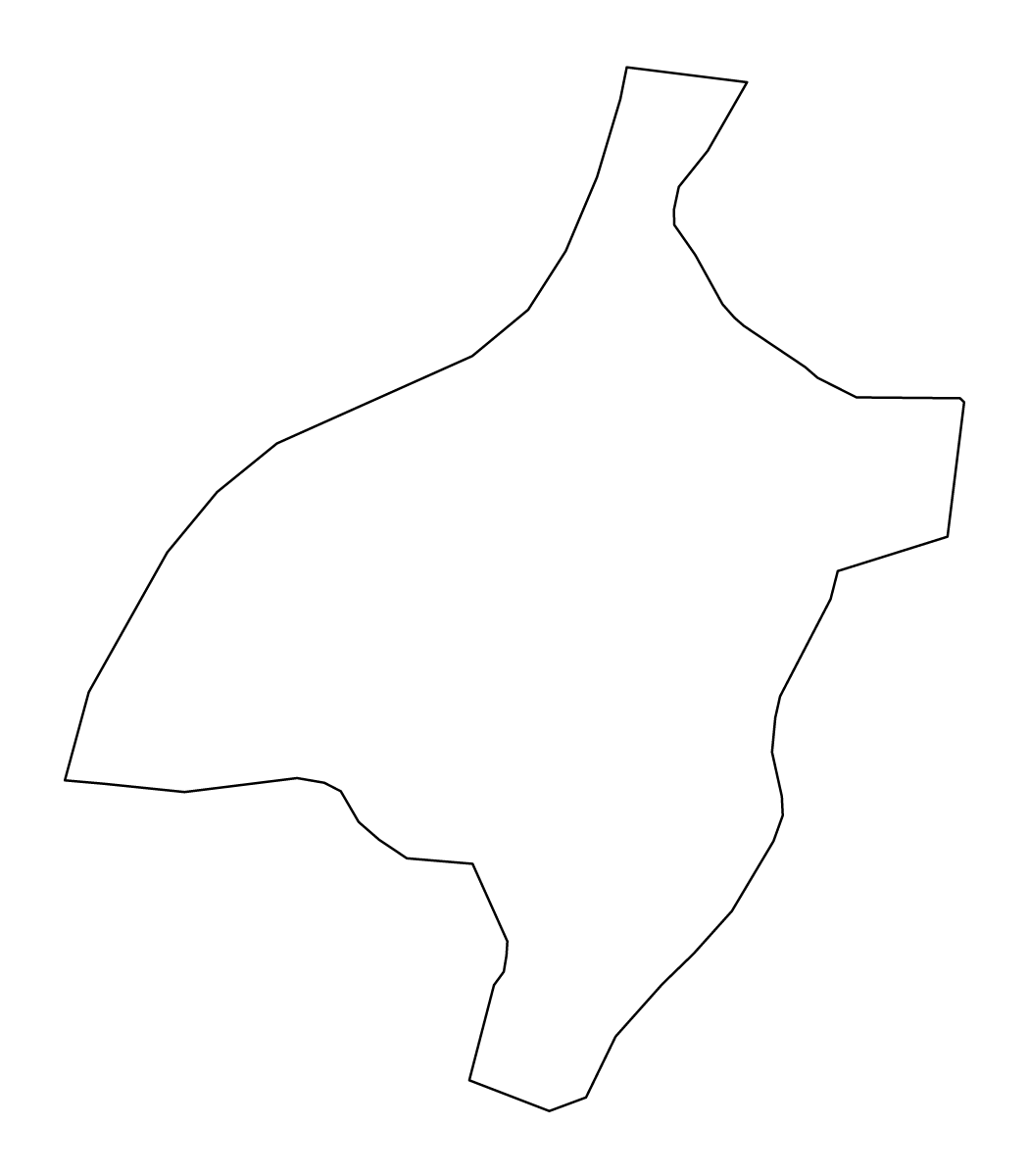 Mapa de contorno de Pemagatshel, Bhutan.