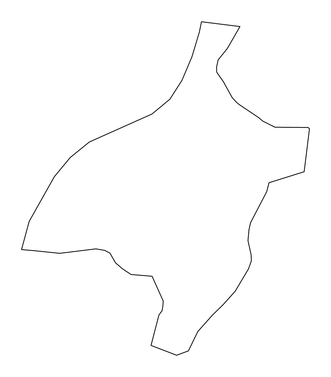 Mapa de contorno de Pemagatshel, Bhutan.