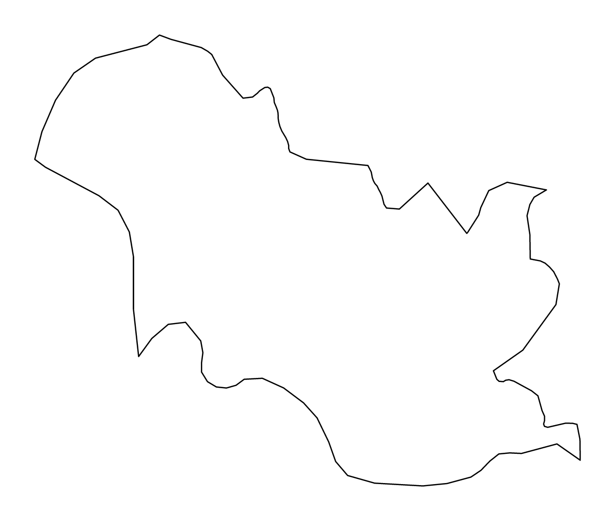 Mapa de contorno de Samtse, Bhutan.