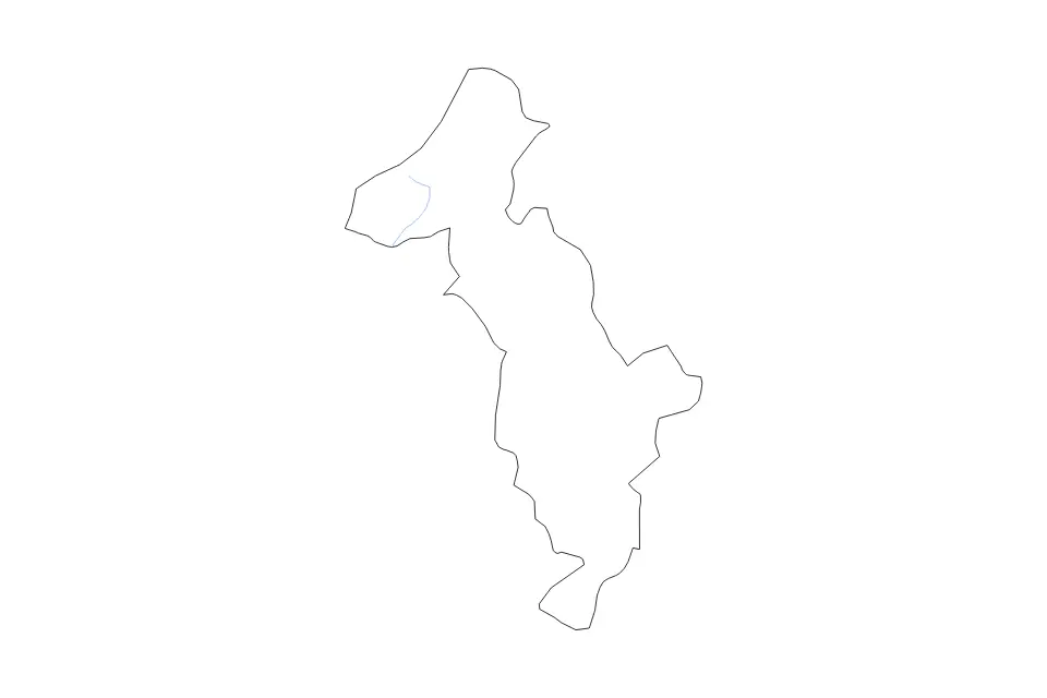 Mapa de Thimphu, Bhutan de tipo contorno y ríos para Asia, con contorno y ríos con límites limpios.