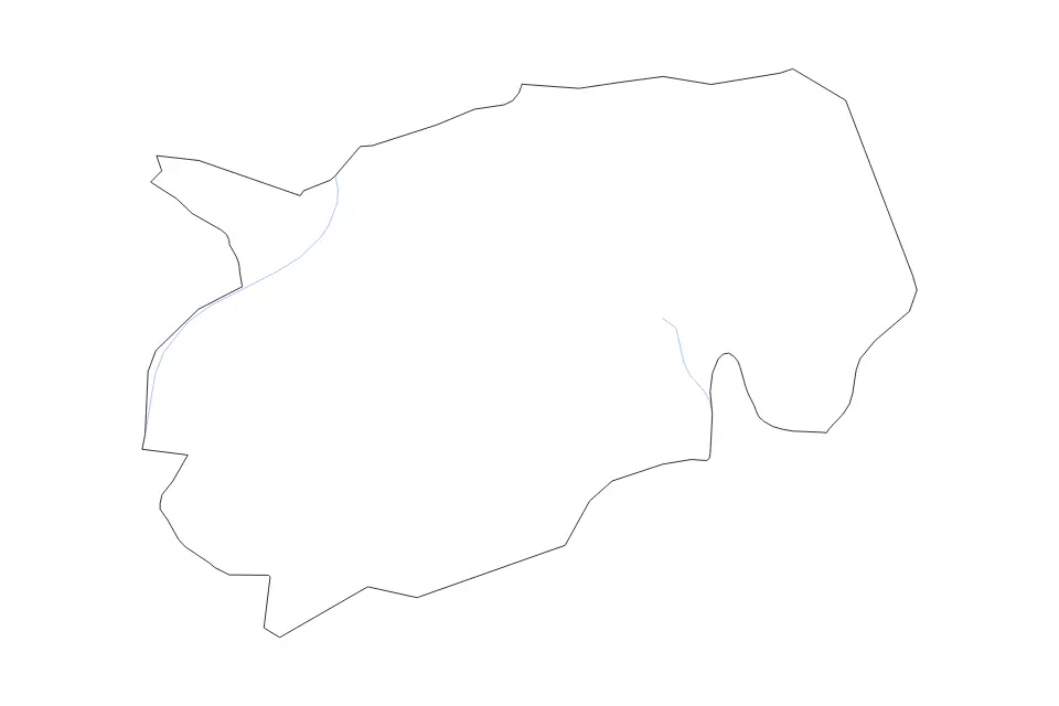 Carte de Trashigang, Bhutan de type contour et rivières pour Asie, montrant contour et rivières avec des limites nettes.