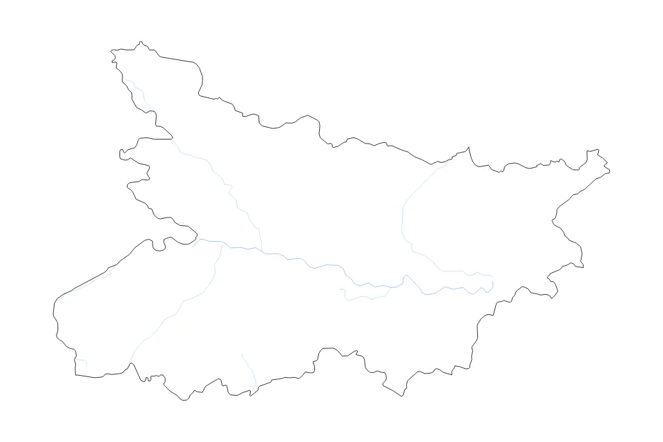 Aperçu de la carte de contour de Bihar