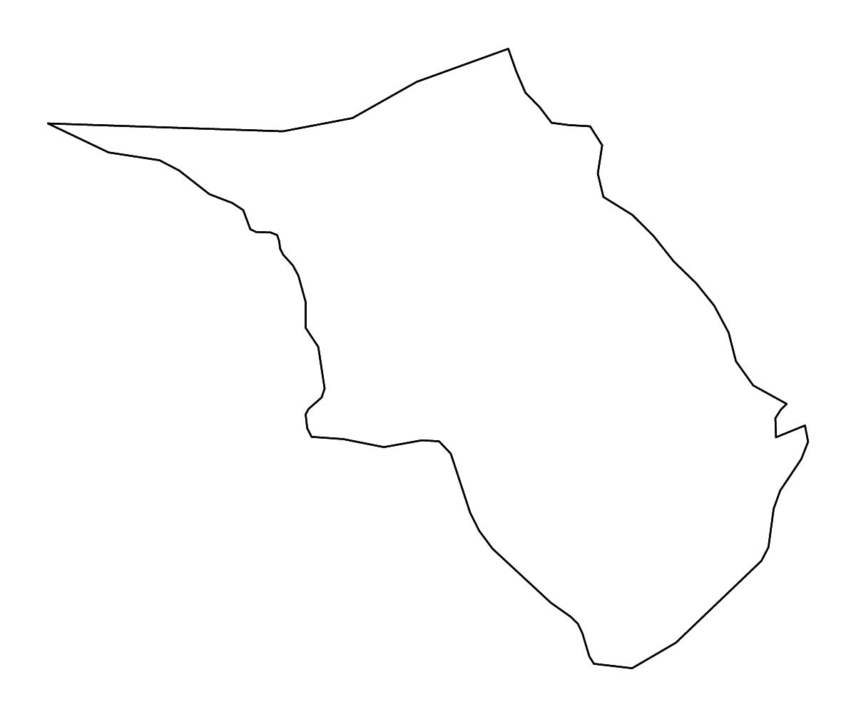 Mapa de contorno de Belait, Brunei Darussalam con ríos.
