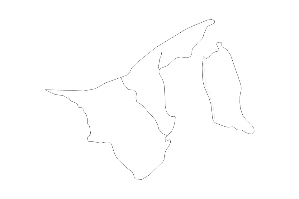 Brunei Darussalam outline map preview