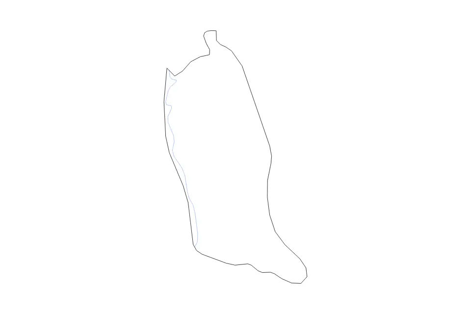 Mapa de Temburong, Brunei Darussalam de tipo contorno y ríos para Asia, con contorno y ríos con límites limpios.