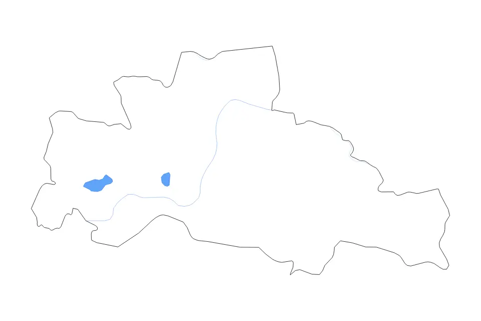 Carte de Kampong Cham, Cambodia de type contour, lacs et rivières pour Asie, montrant contour, lacs et rivières avec des éléments hydrographiques comme Bœ̆ng Tông Phnhi et Bœ̆ng Thum.