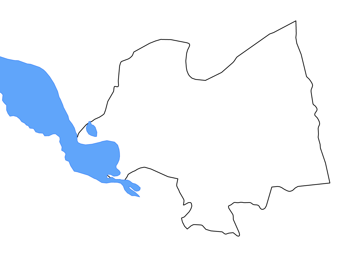 Carte de contour de Kampong Thom, Cambodia avec lacs et rivières.