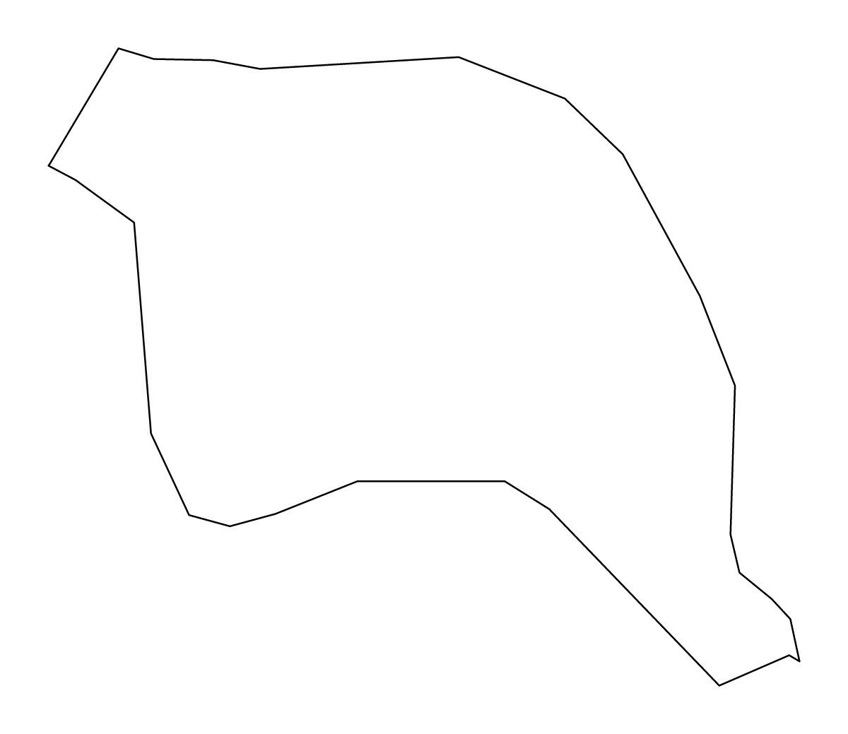 Carte de contour de Kep, Cambodia.