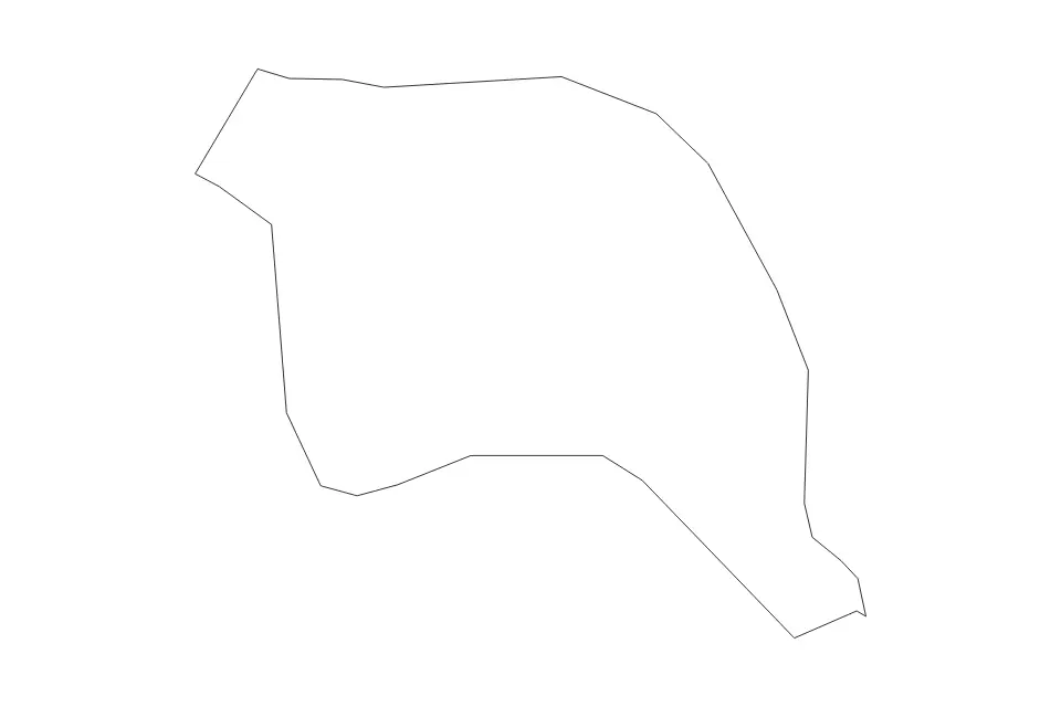 Mapa de Kep, Cambodia de tipo contorno para Asia, con contorno con límites limpios.