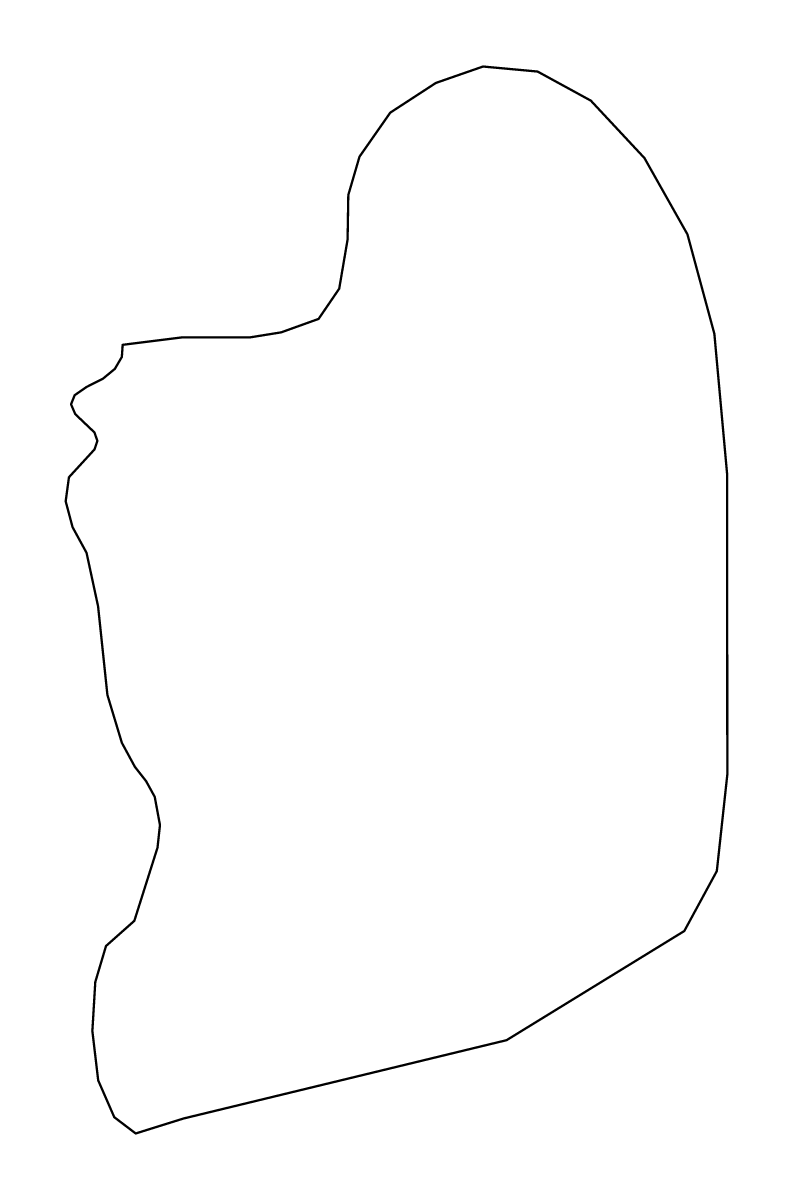 Mapa de contorno de Pailin, Cambodia.