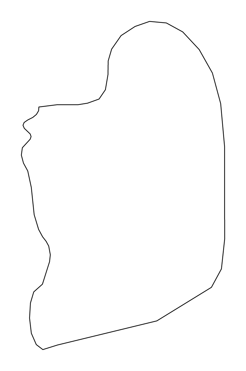 Carte de contour de Pailin, Cambodia.