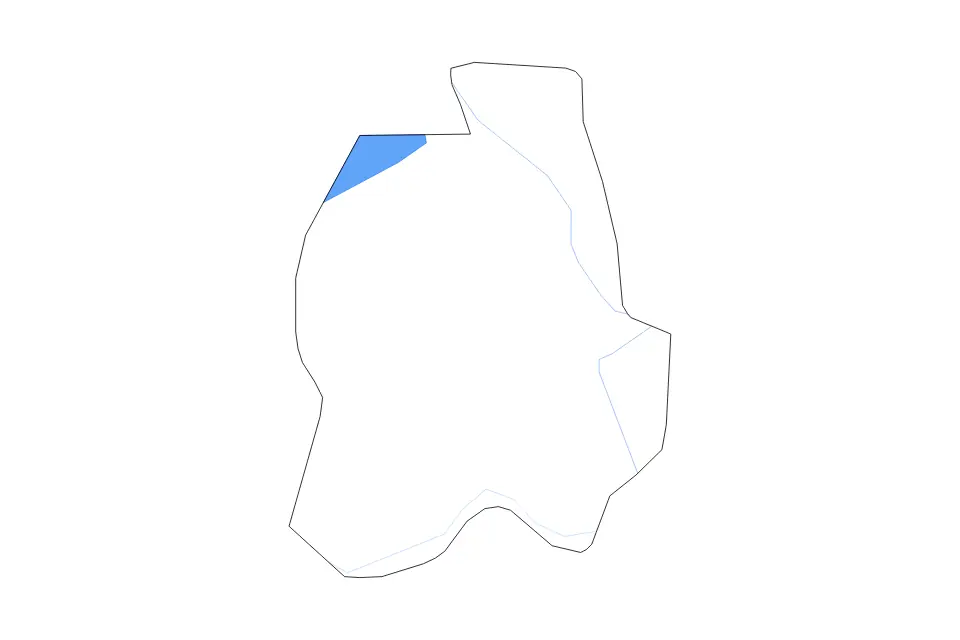 Outline map of Phnom Penh Municipality, Cambodia with subdivision borders and major lakes and rivers.