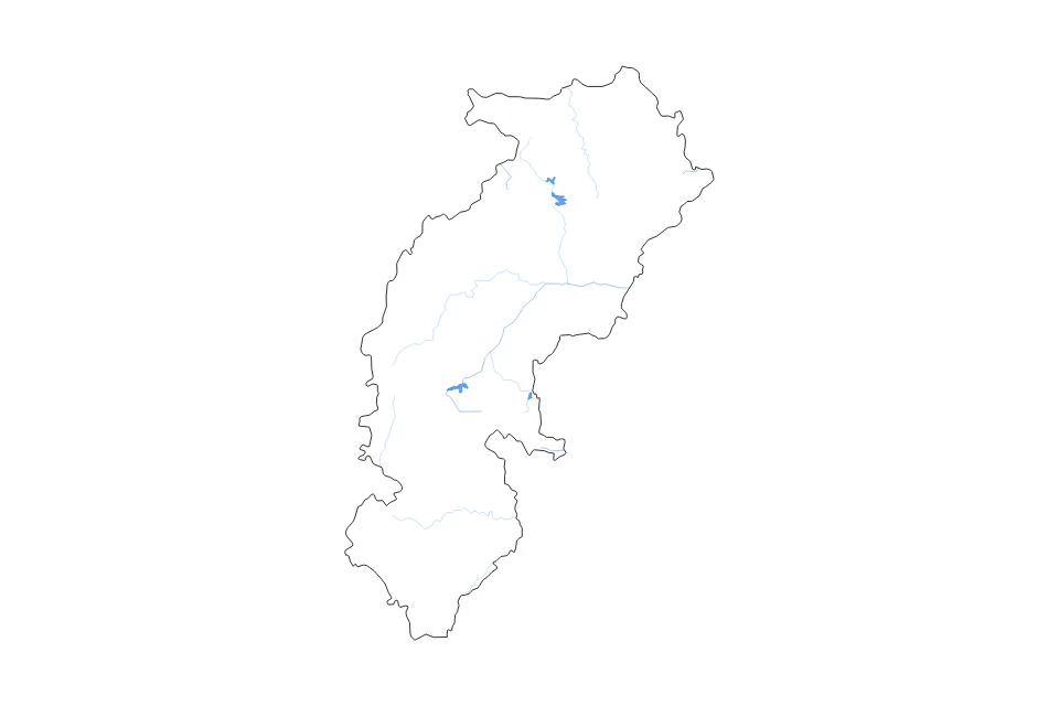 Aperçu de la carte de contour de Chhattisgarh