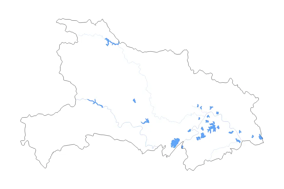 Aperçu de la carte de contour de Hubei
