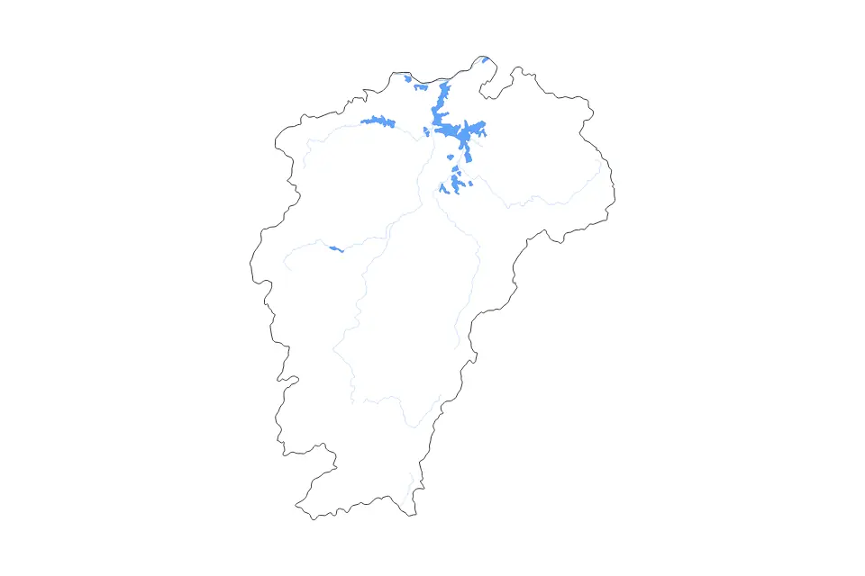 Aperçu de la carte de contour de Jiangxi
