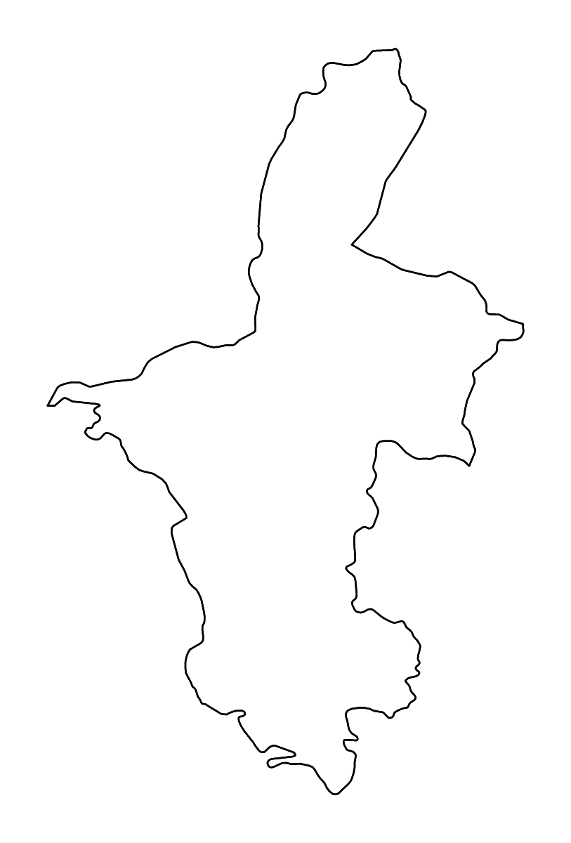 Carte de contour de Ningxia, China avec rivières.
