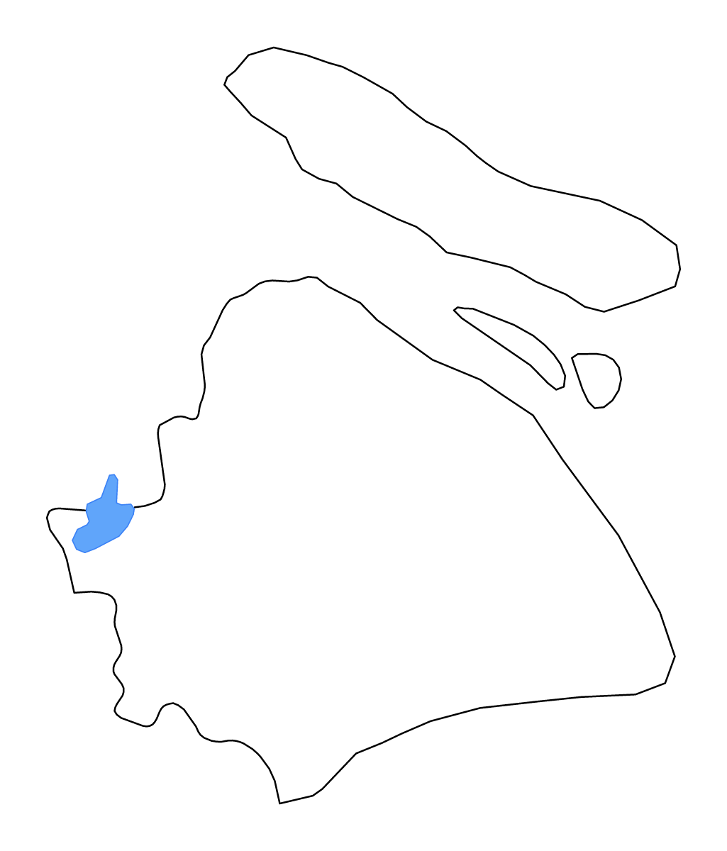 Mapa de contorno de Shanghai, China con lagos y ríos.