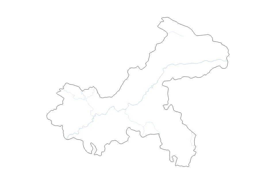 Aperçu de la carte de contour de Chongqing