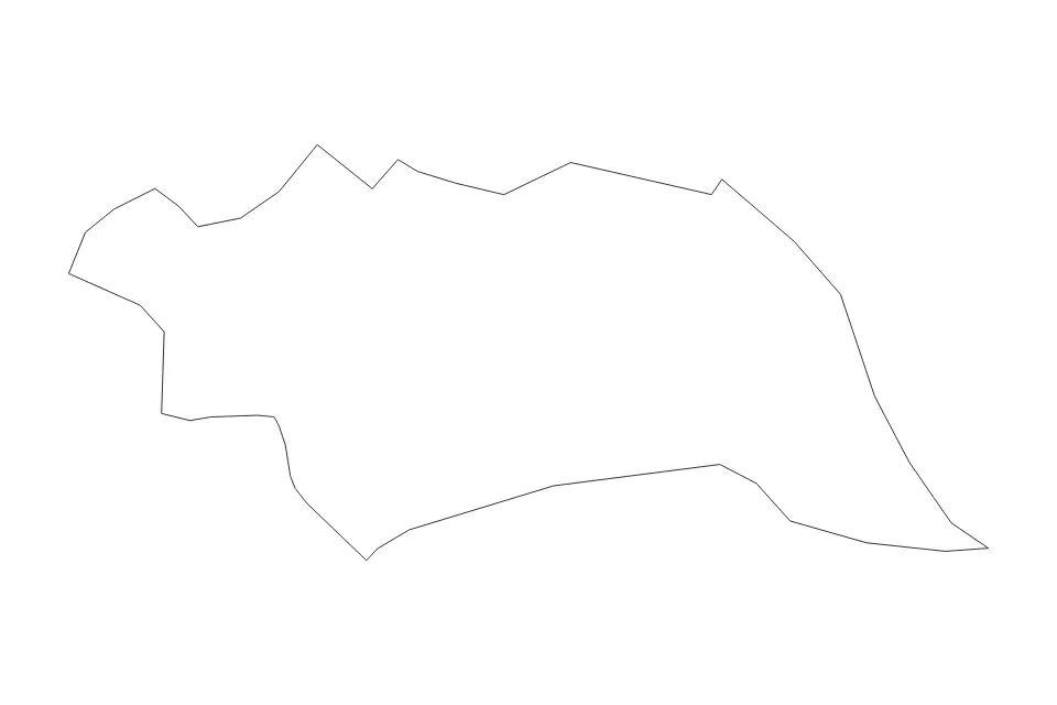 Carte de Famagusta, Cyprus de type contour pour Asie, montrant contour avec des limites nettes.
