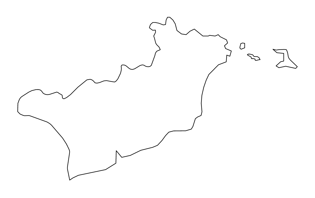 Carte de contour de Larnaca, Cyprus.