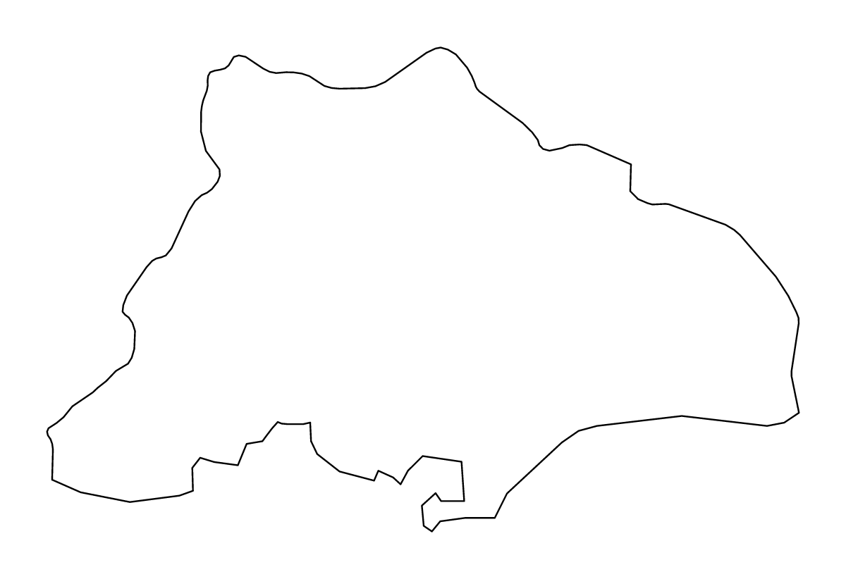 Carte de contour de Limassol, Cyprus.