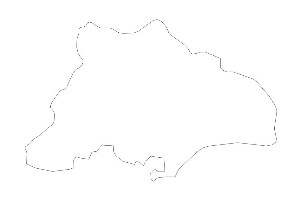 Mapa de Limassol, Cyprus de tipo contorno para Asia, con contorno con límites limpios.