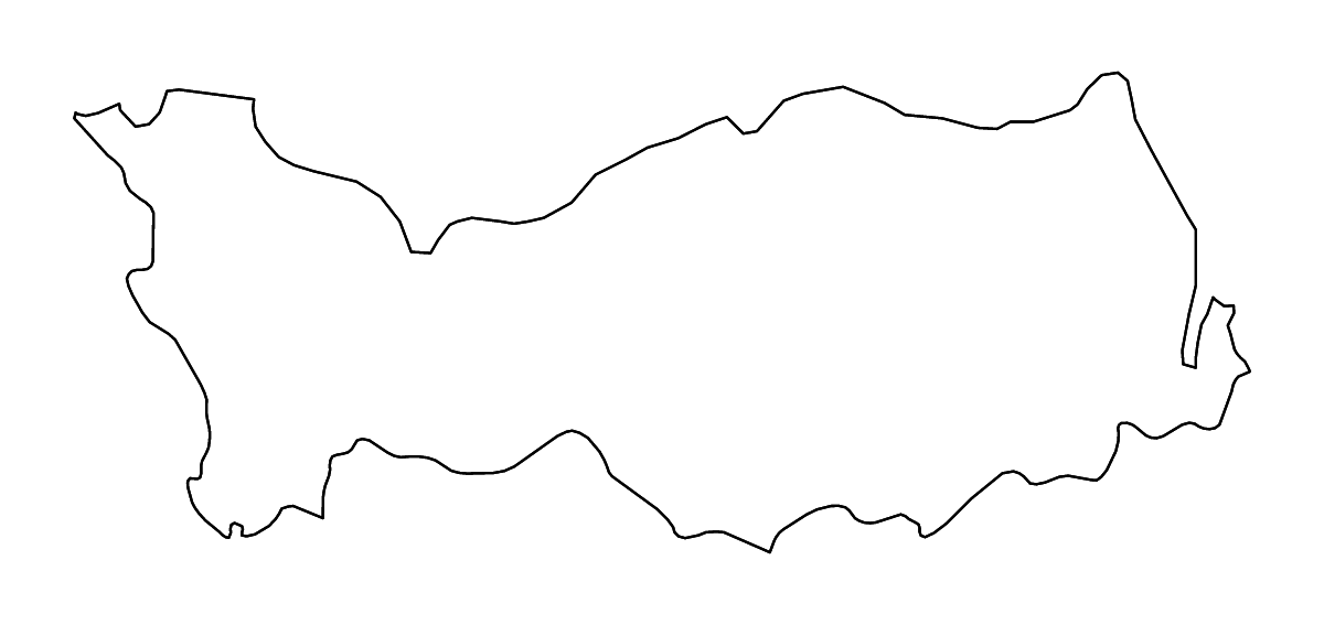 Carte de contour de Nicosia, Cyprus avec rivières.