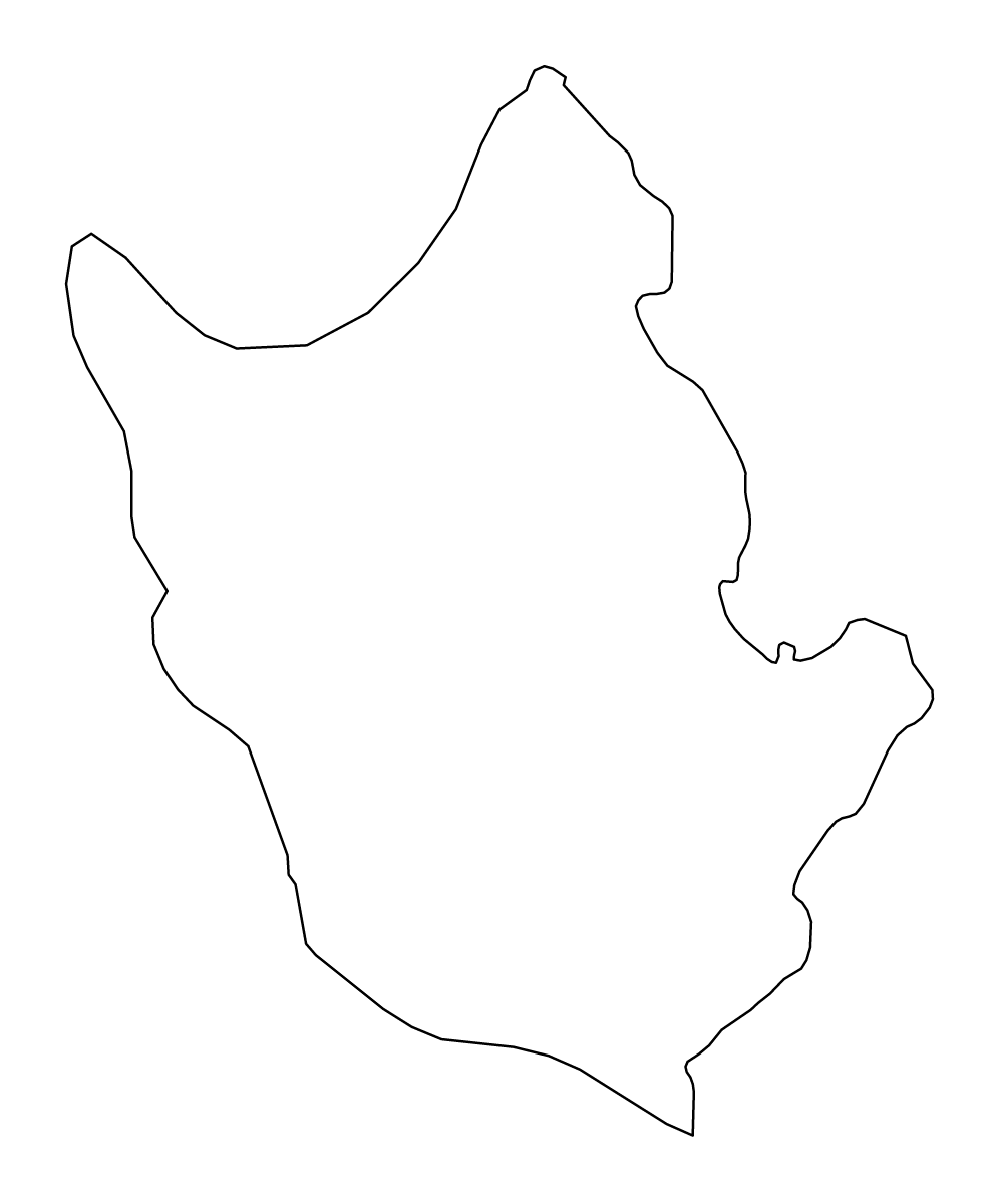 Mapa de contorno de Paphos, Cyprus.