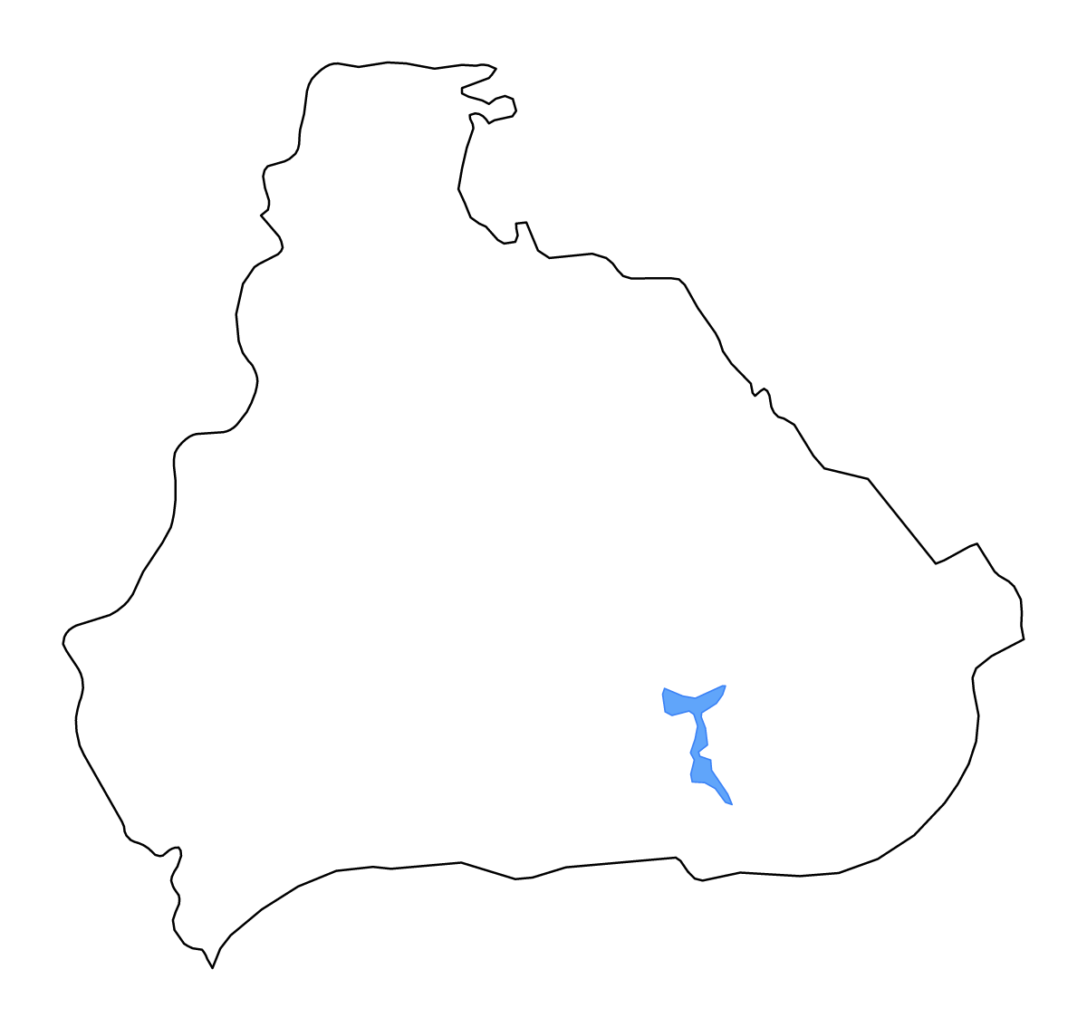 Carte de contour de Kangwon, Dem. Rep. Korea avec lacs et rivières.